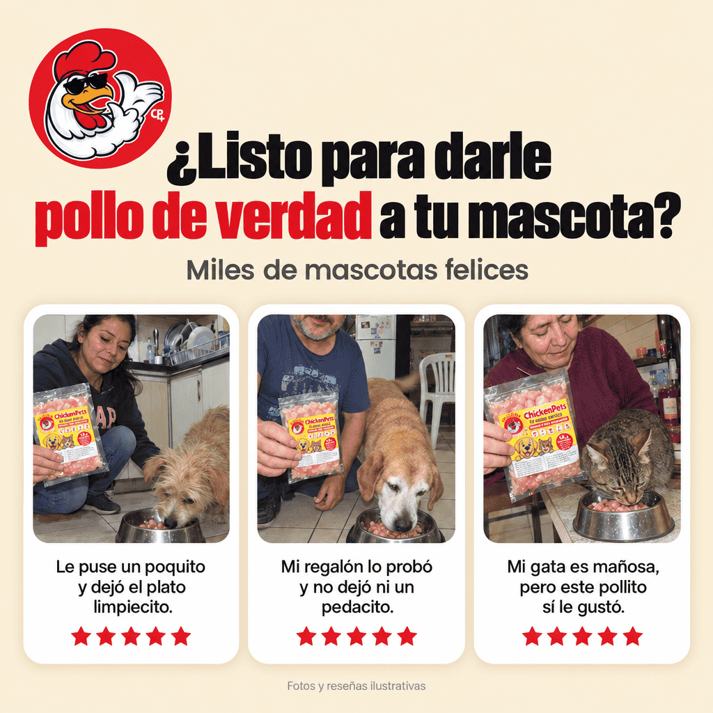 CHICKENPETS ALIMENTO PARA MASCOTAS - 20 UNIDADES 200GRS C/U