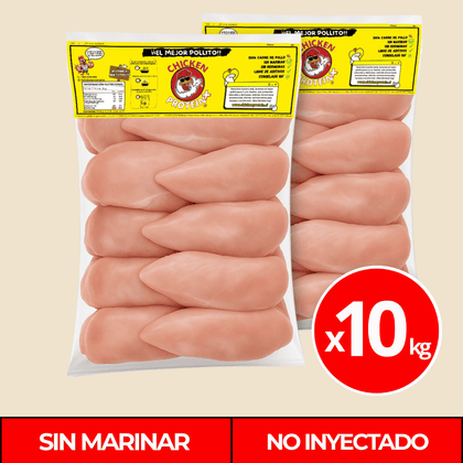 Pechuga Deshuesada Sin Marinar 10kg – Pack 10 Kilos