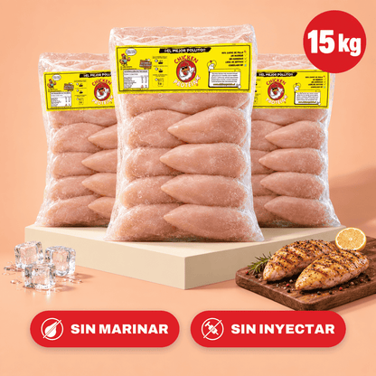 Pechuga Deshuesada Sin Marinar 15kg – Pack 15 Kilos