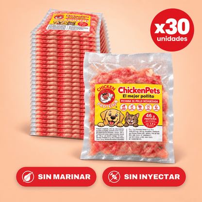CHICKENPETS ALIMENTO PARA MASCOTAS - 30 UNIDADES 200GRS C/U