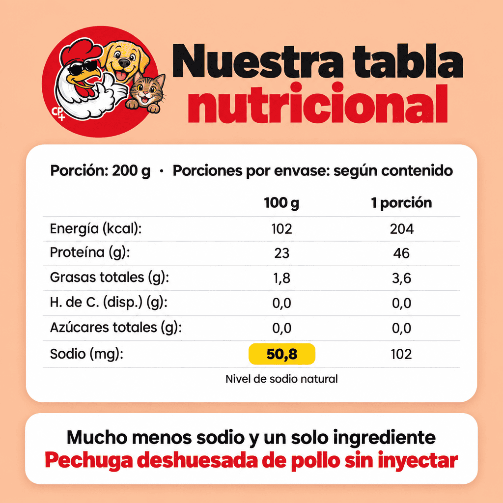CHICKENPETS ALIMENTO PARA MASCOTAS - 6 UNIDADES 200GRS C/U