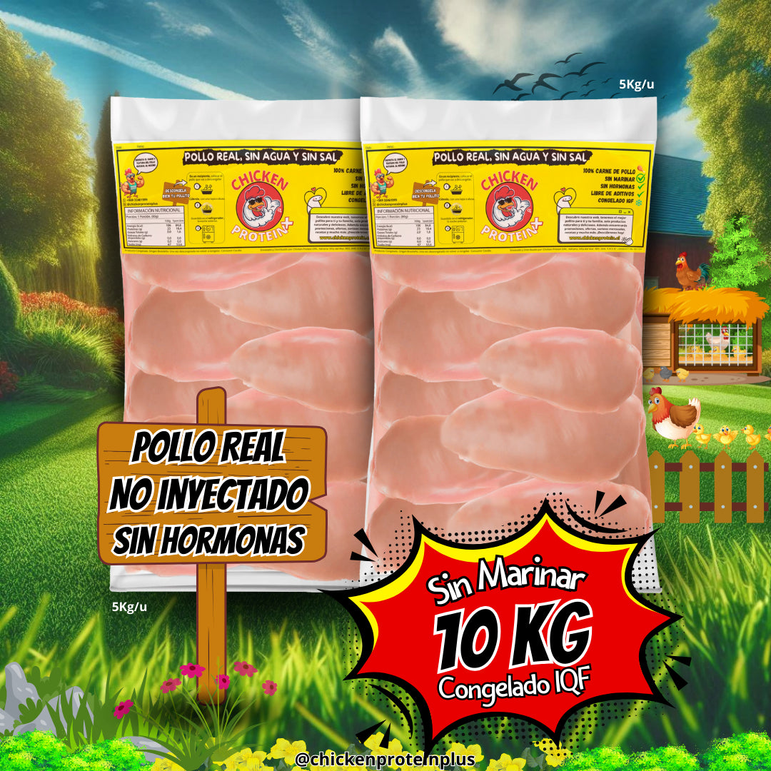 10Kg Pechuga Deshuesada (Sin Marinar)