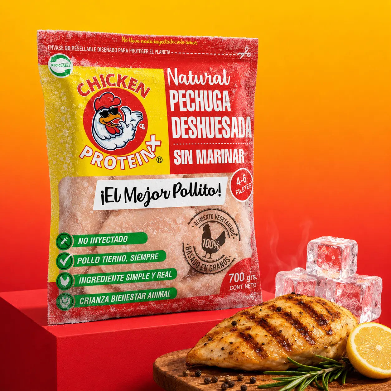 Pack Express – Pechuga Deshuesada Sin Marinar 700g