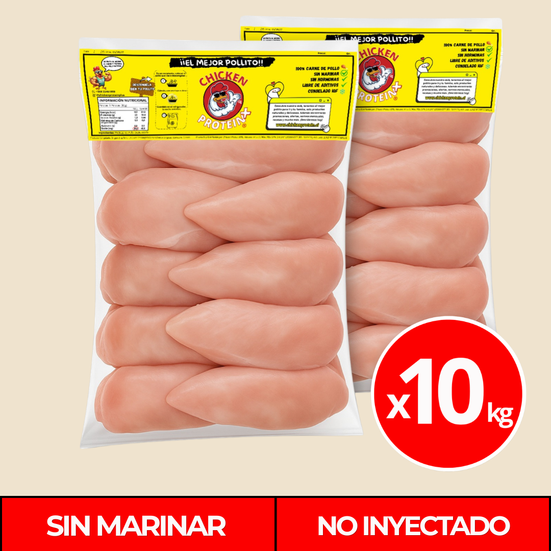 Pechuga Deshuesada Sin Marinar 10kg – Pack 10 Kilos
