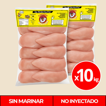 Pechuga Deshuesada Sin Marinar 10kg – Pack 10 Kilos