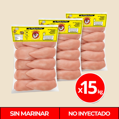 Pechuga Deshuesada Sin Marinar 15kg – Pack 15 Kilos