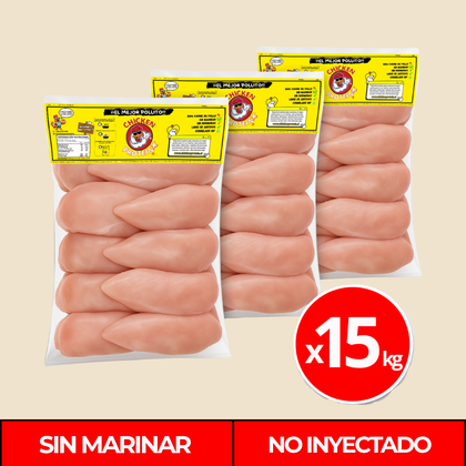 Pechuga Deshuesada Sin Marinar 15kg – Pack 15 Kilos